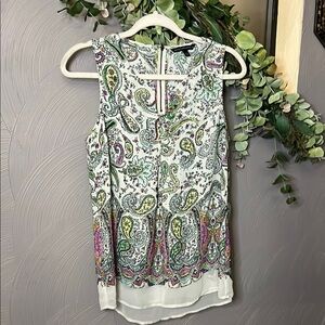 🎈soldE🎈Paisley Sleeveless Top - Multicolor